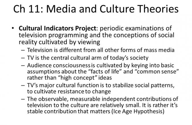 MEDIA AND CULTURE THEORIES