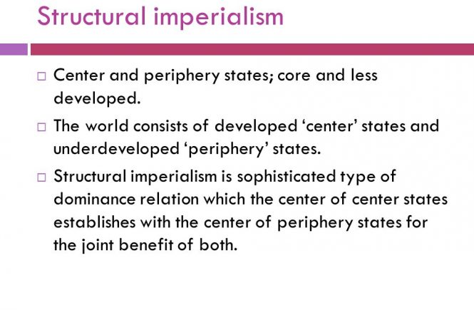 Structural Imperialism