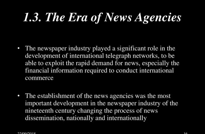 The Era of News Agencies