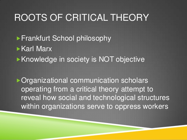 Critical Theory - International Communication
