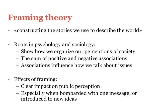 Framing and Frame Analysis - Mass Communication Talk