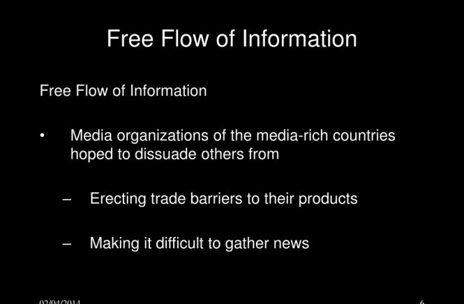Free flow of information