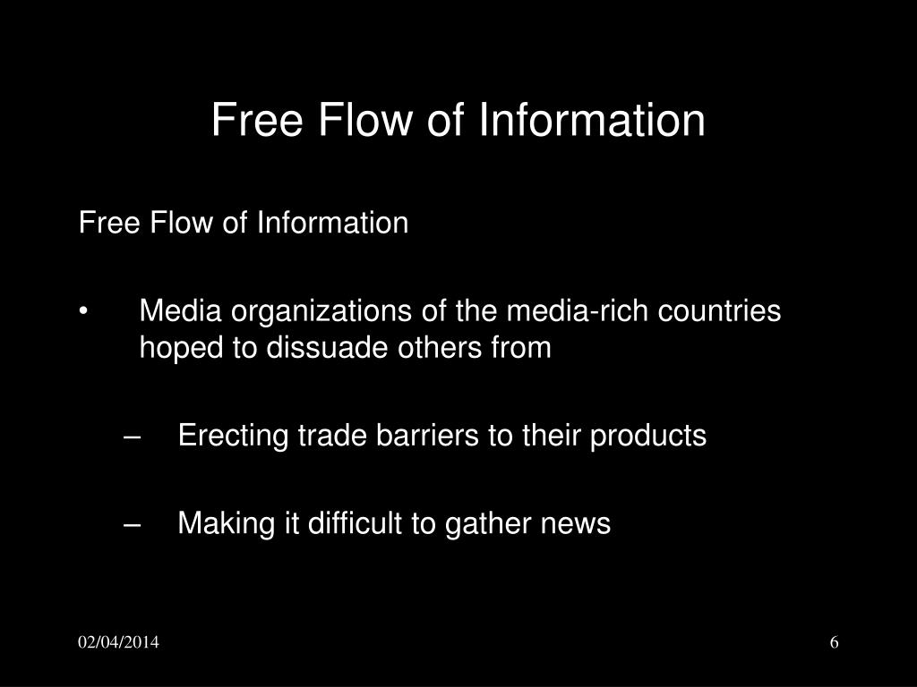 Free flow of information