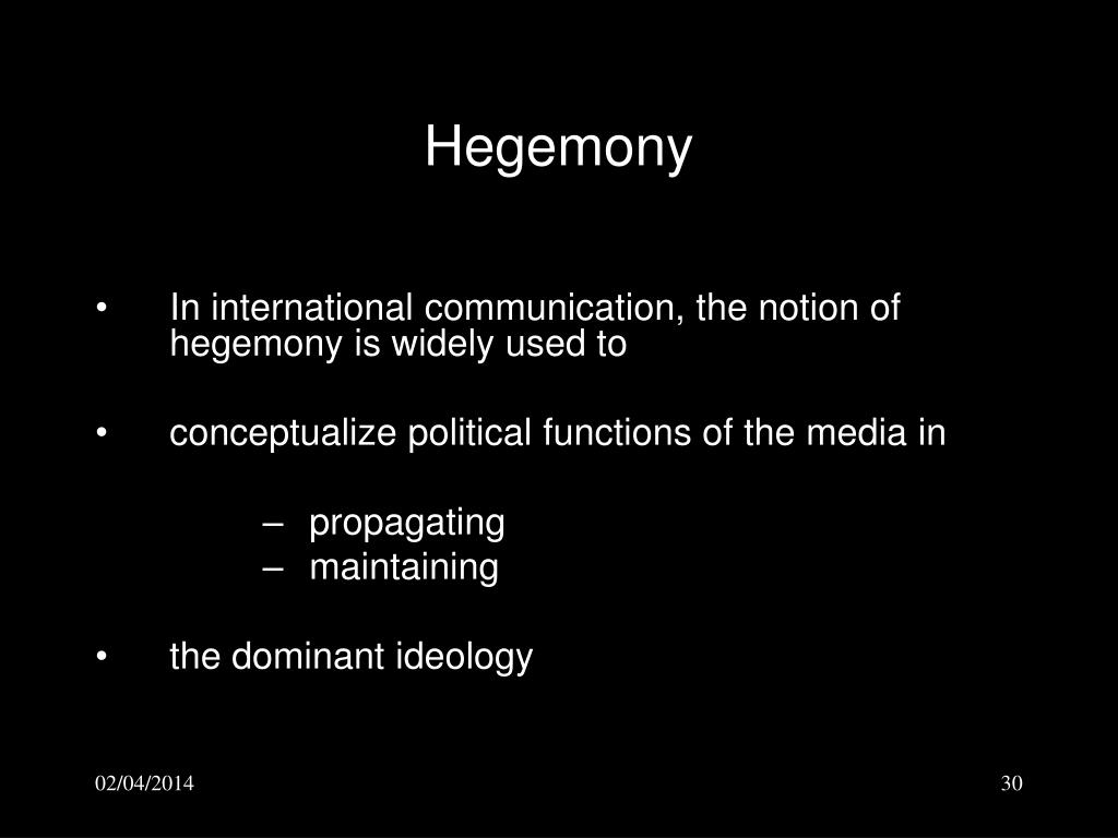 Hegemony – International Communication