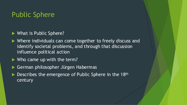 The Public Sphere - International Communication